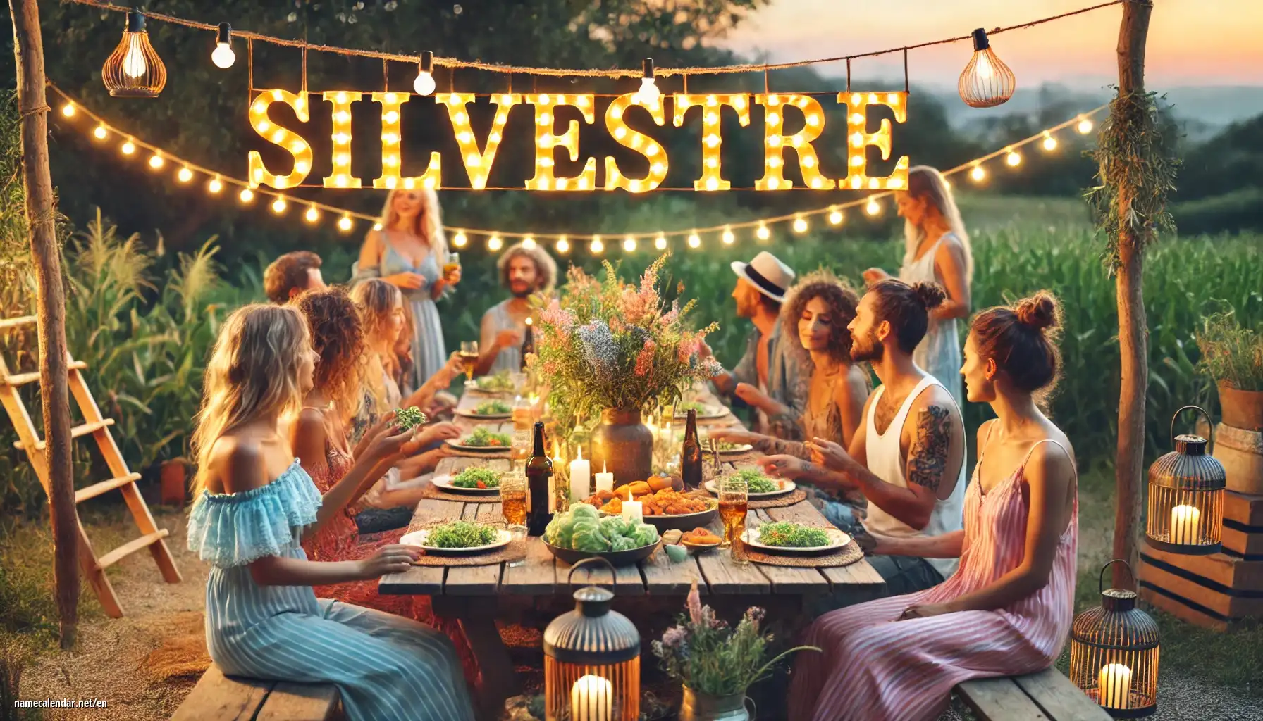 Celebration of name day and name - Silvestre
