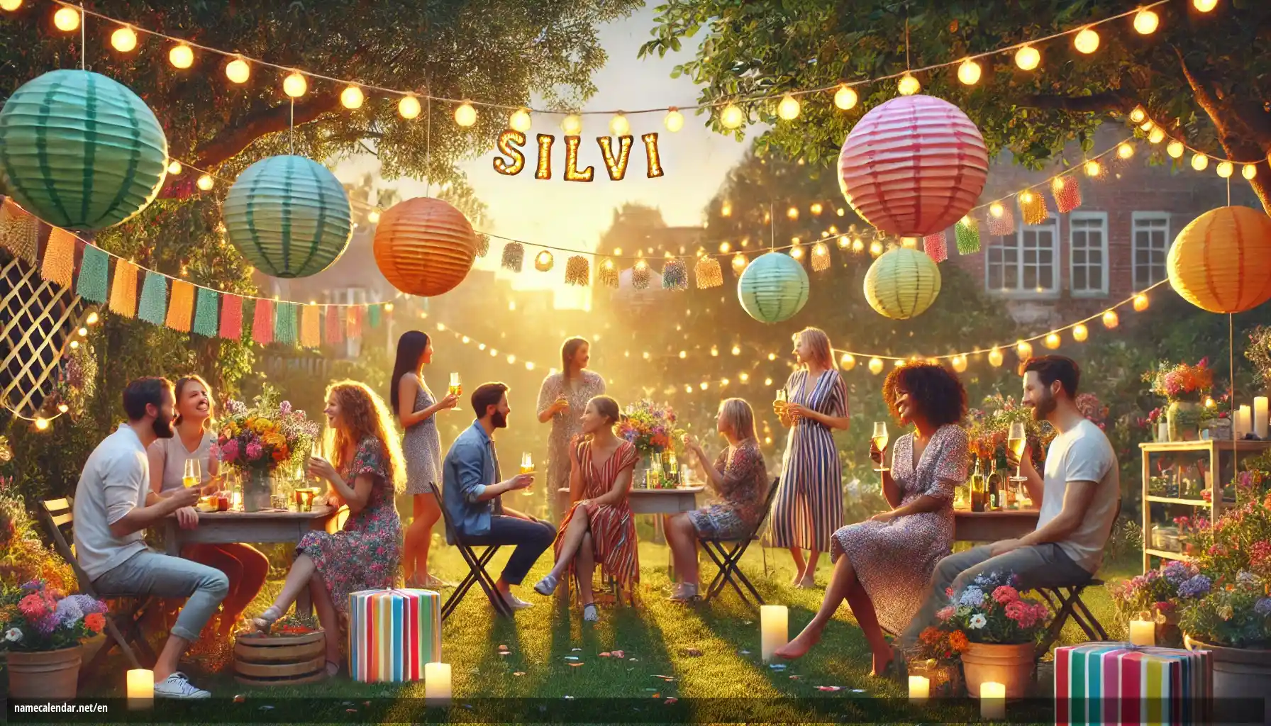 Celebration of name day and name - Silvi