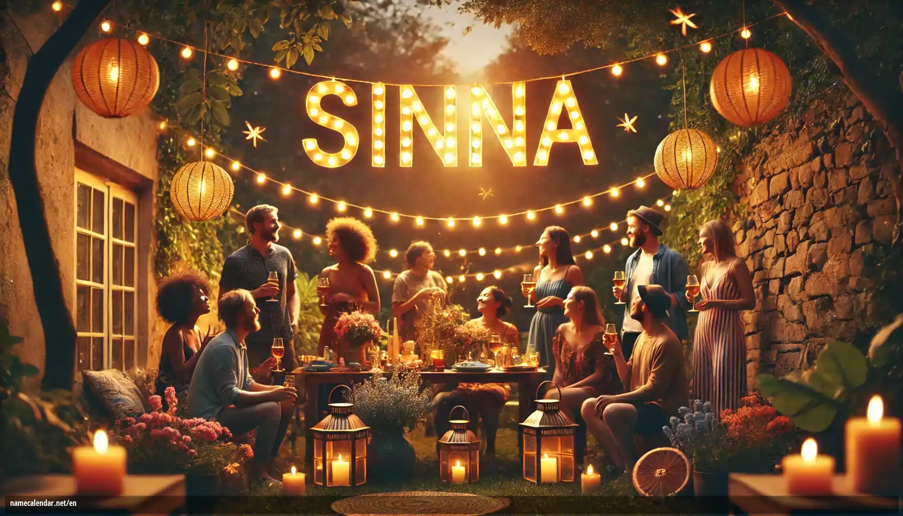 Celebration of name day and name - Sinna
