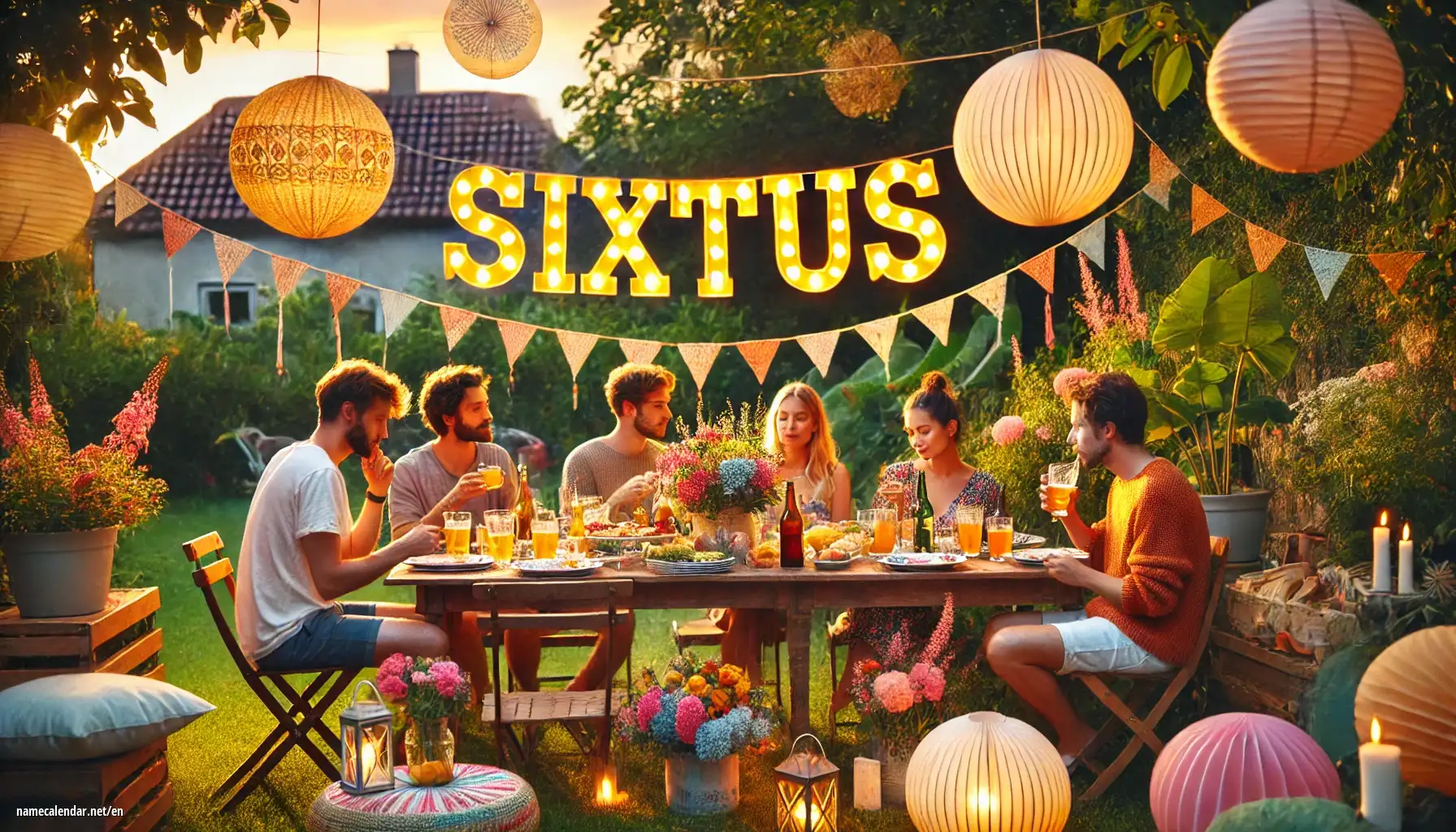 Celebration of name day and name - Sixtus