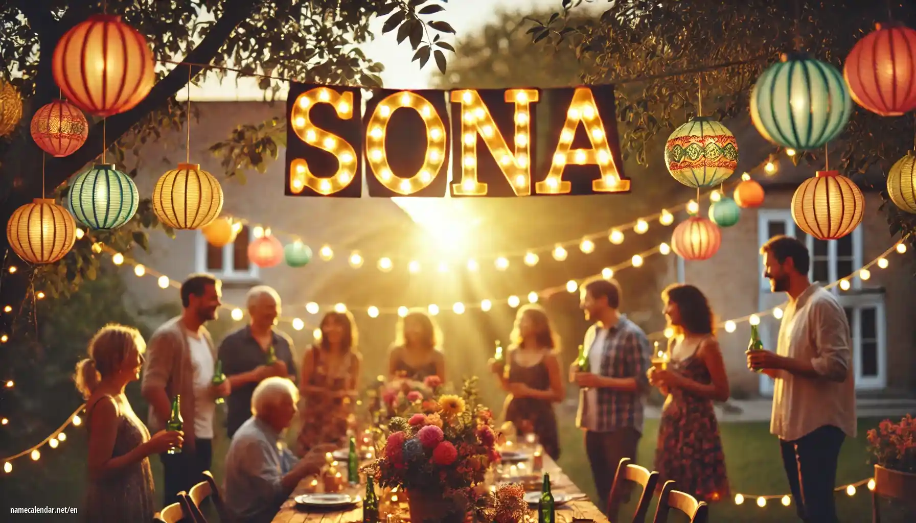 Celebration of name day and name - Soňa