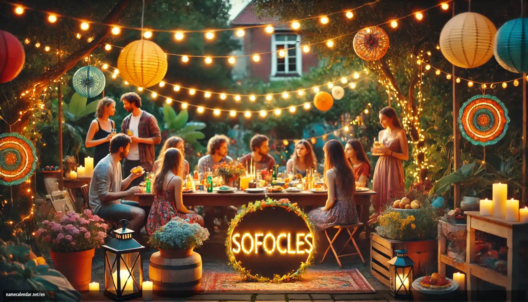 Celebration of name day and name - Sofocles