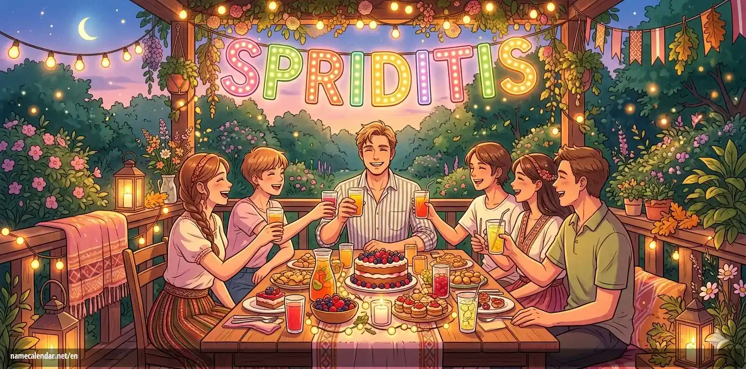 Celebration of name day and name - Spriditis