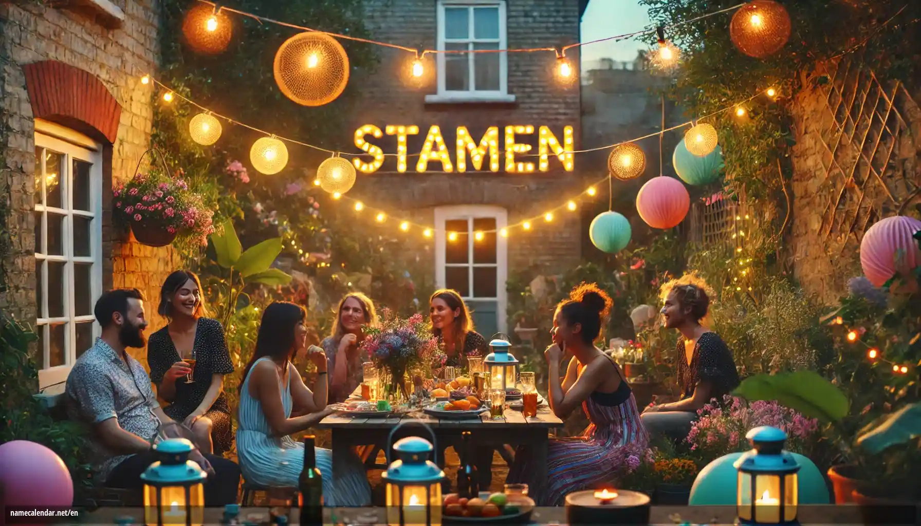 Celebration of name day and name - Stamen