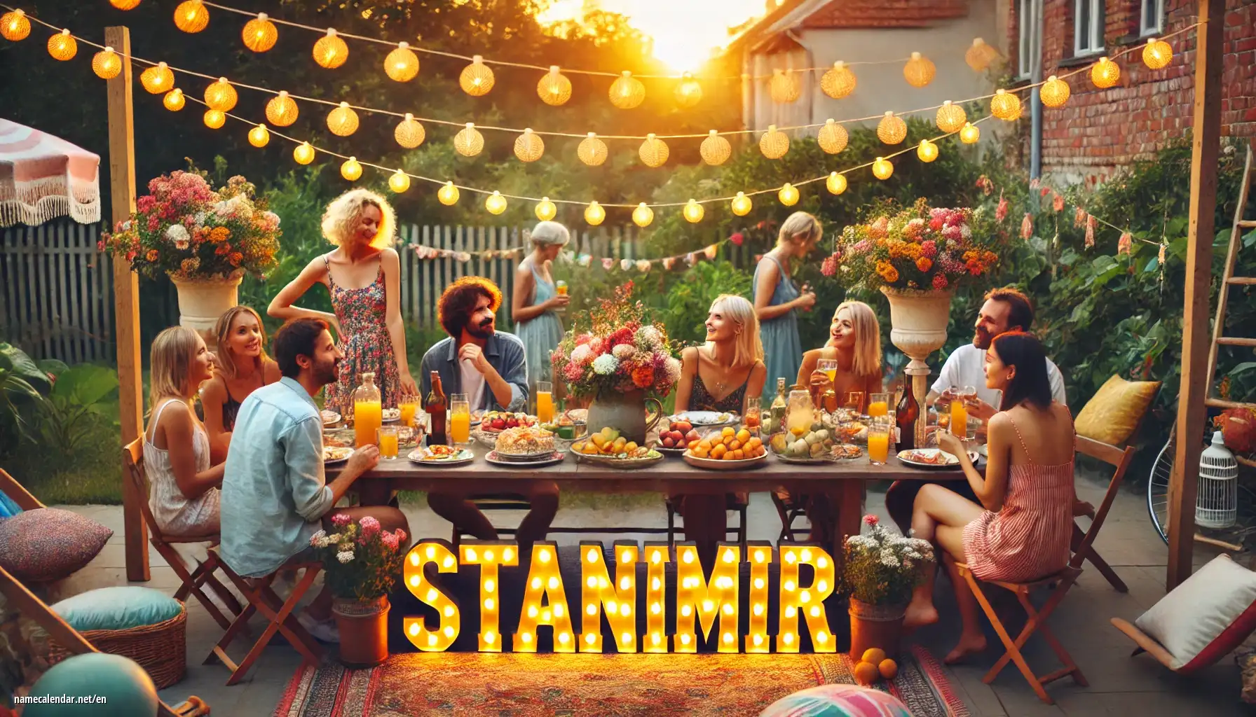 Celebration of name day and name - Stanimir