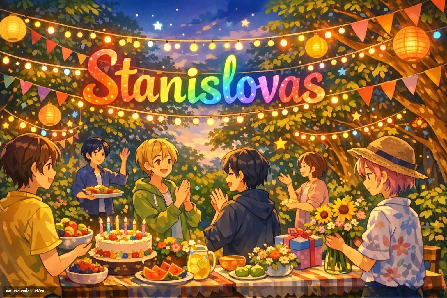 Celebration of name day and name - Stanislovas