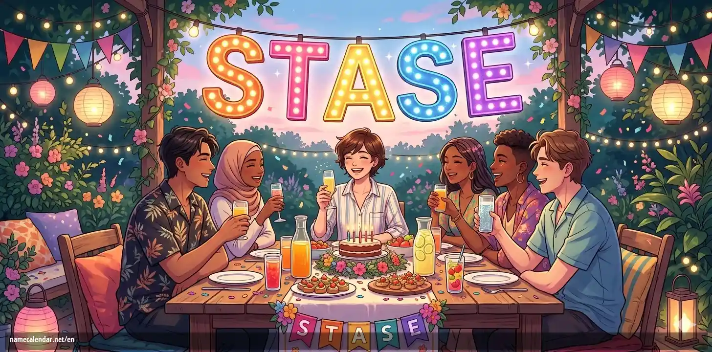 Celebration of name day and name - Stase
