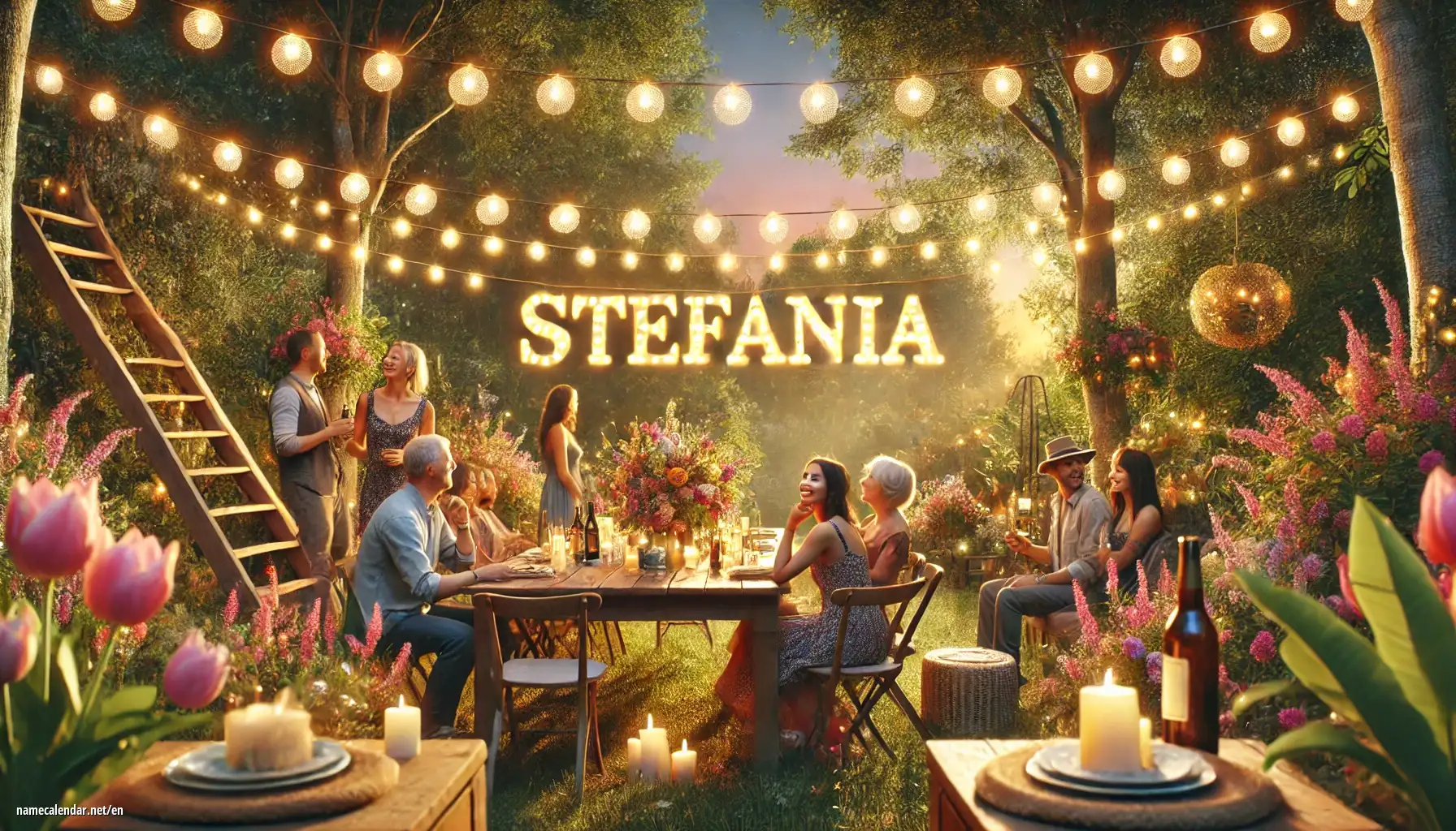 Celebration of name day and name - Stefánia