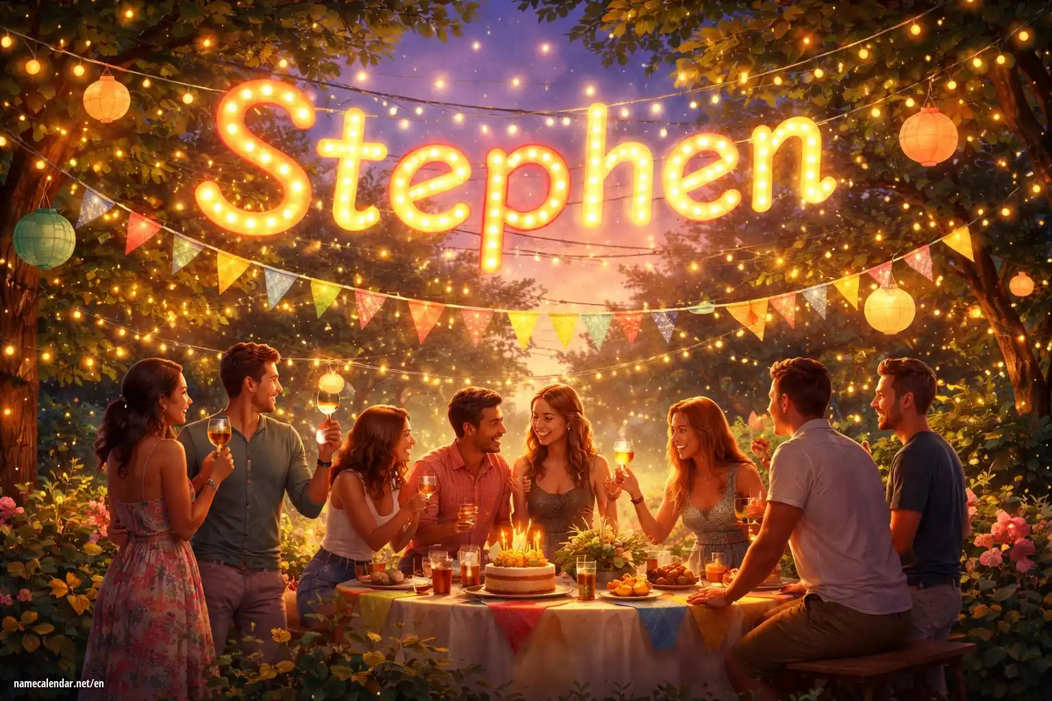 Celebration of name day and name - Stephen