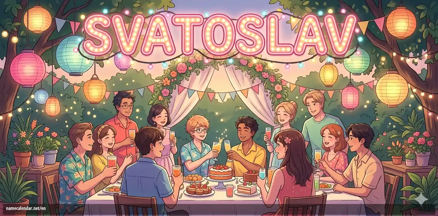 Celebration of name day and name - Svatoslav