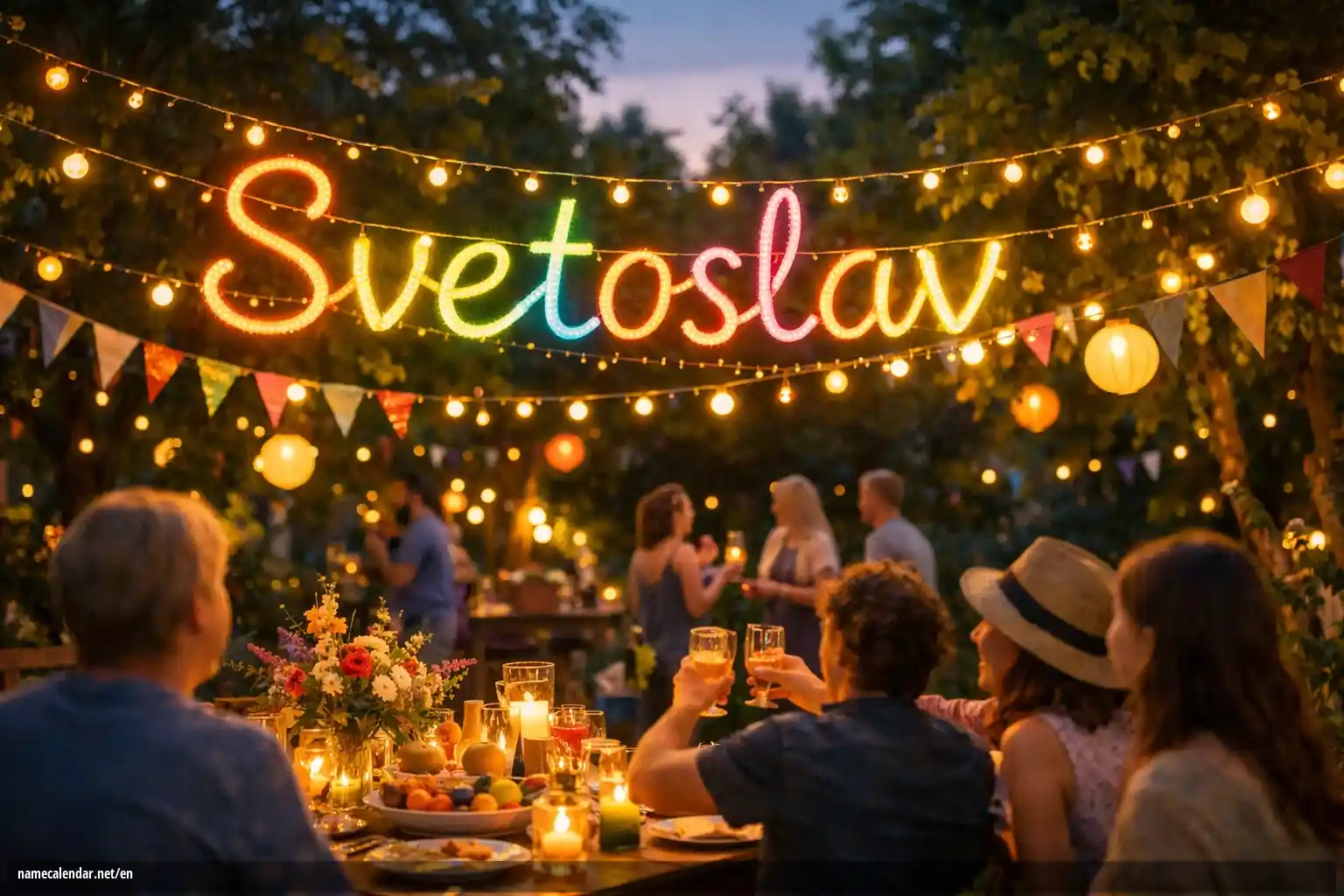 Celebration of name day and name - Svetoslav