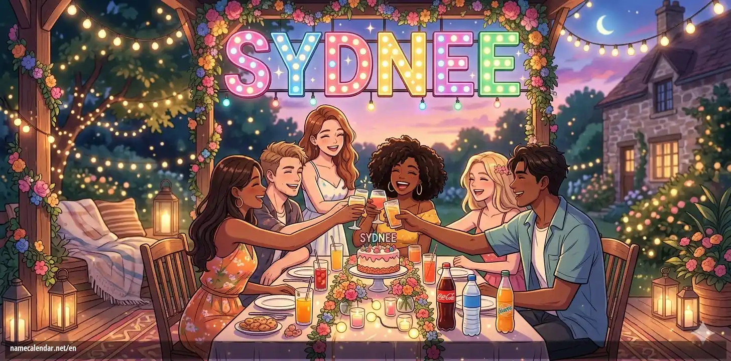 Celebration of name day and name - Sydnee