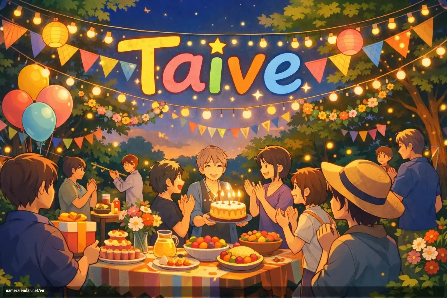 Celebration of name day and name - Taive