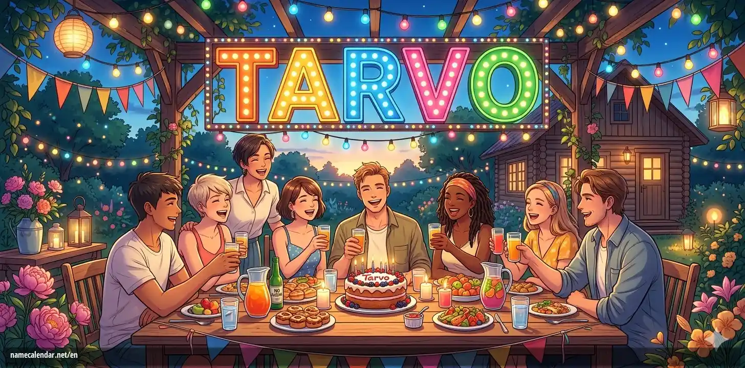 Celebration of name day and name - Tarvo