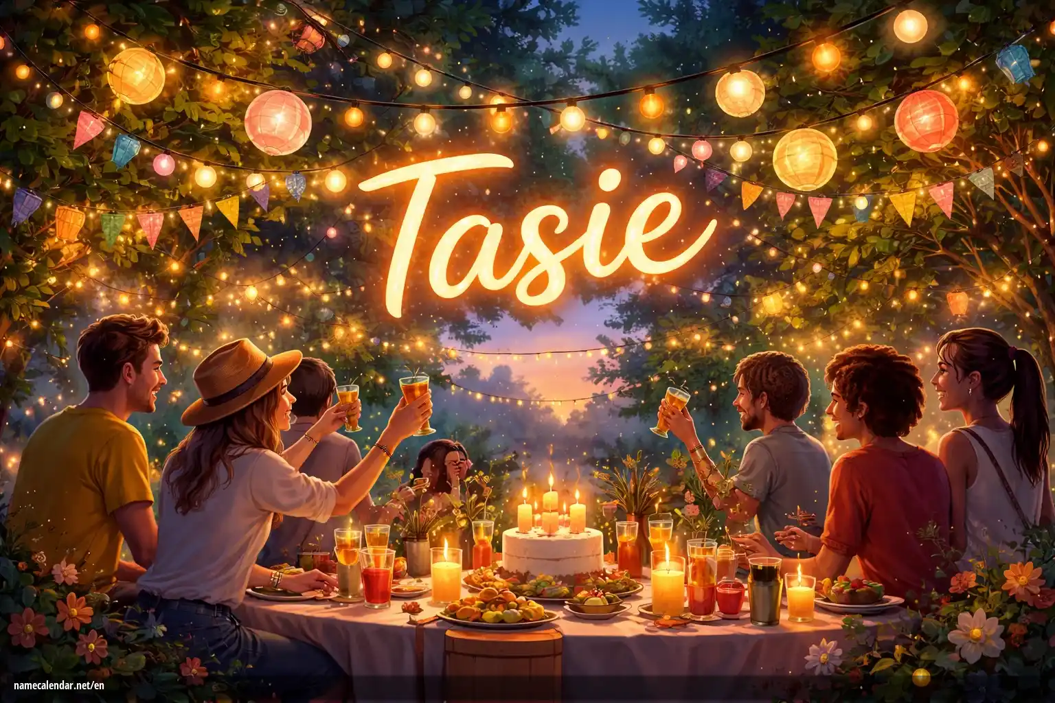 Celebration of name day and name - Tasie