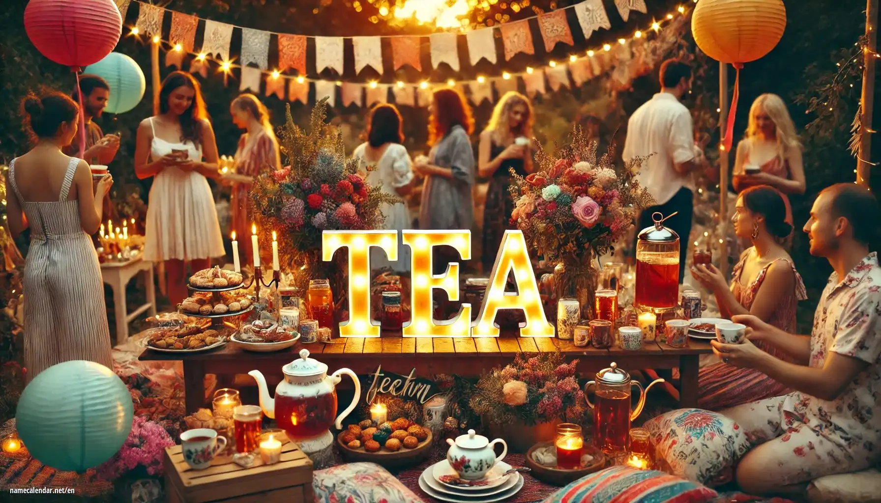 Celebration of name day and name - Tea
