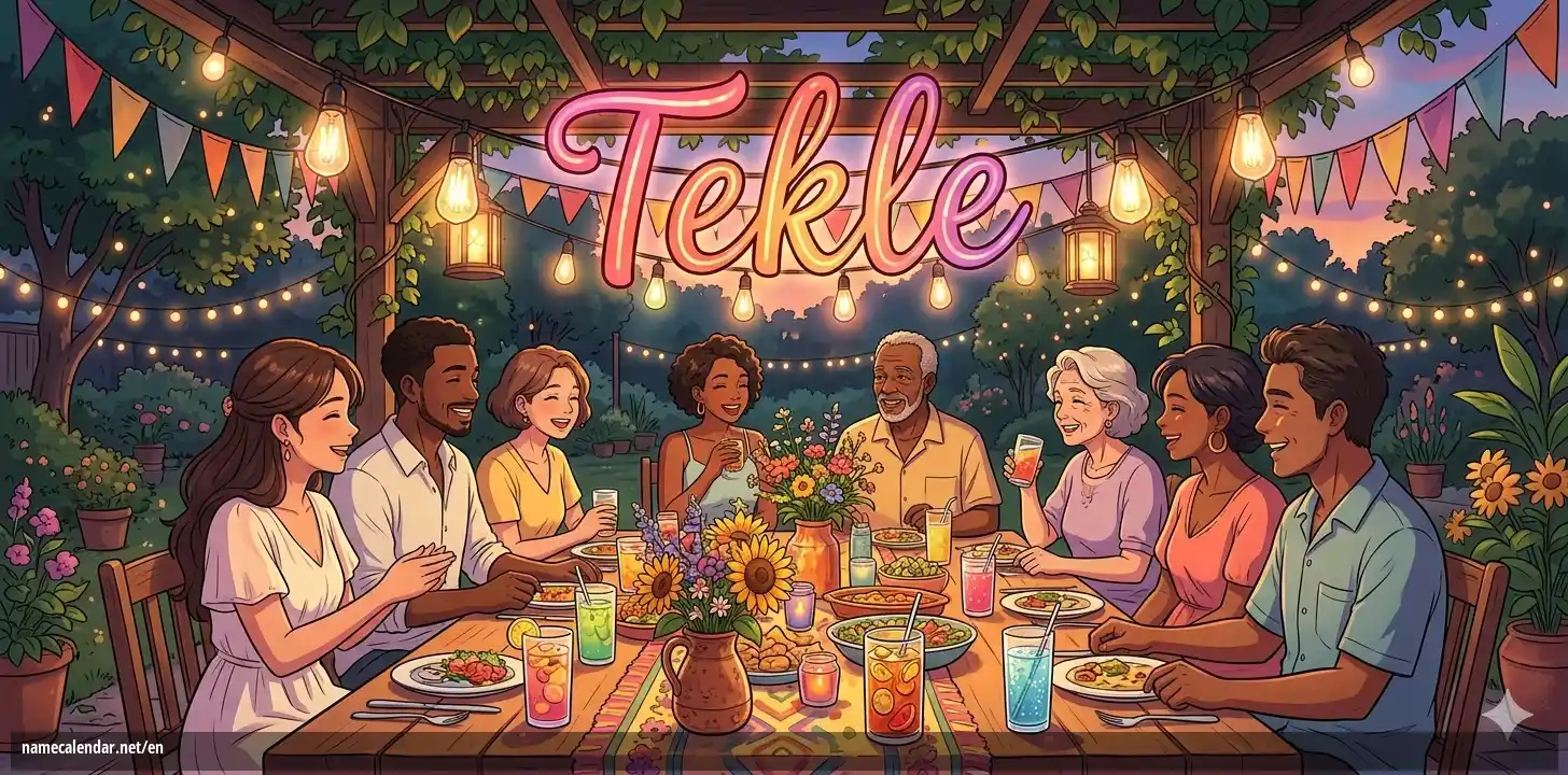 Celebration of name day and name - Tekle