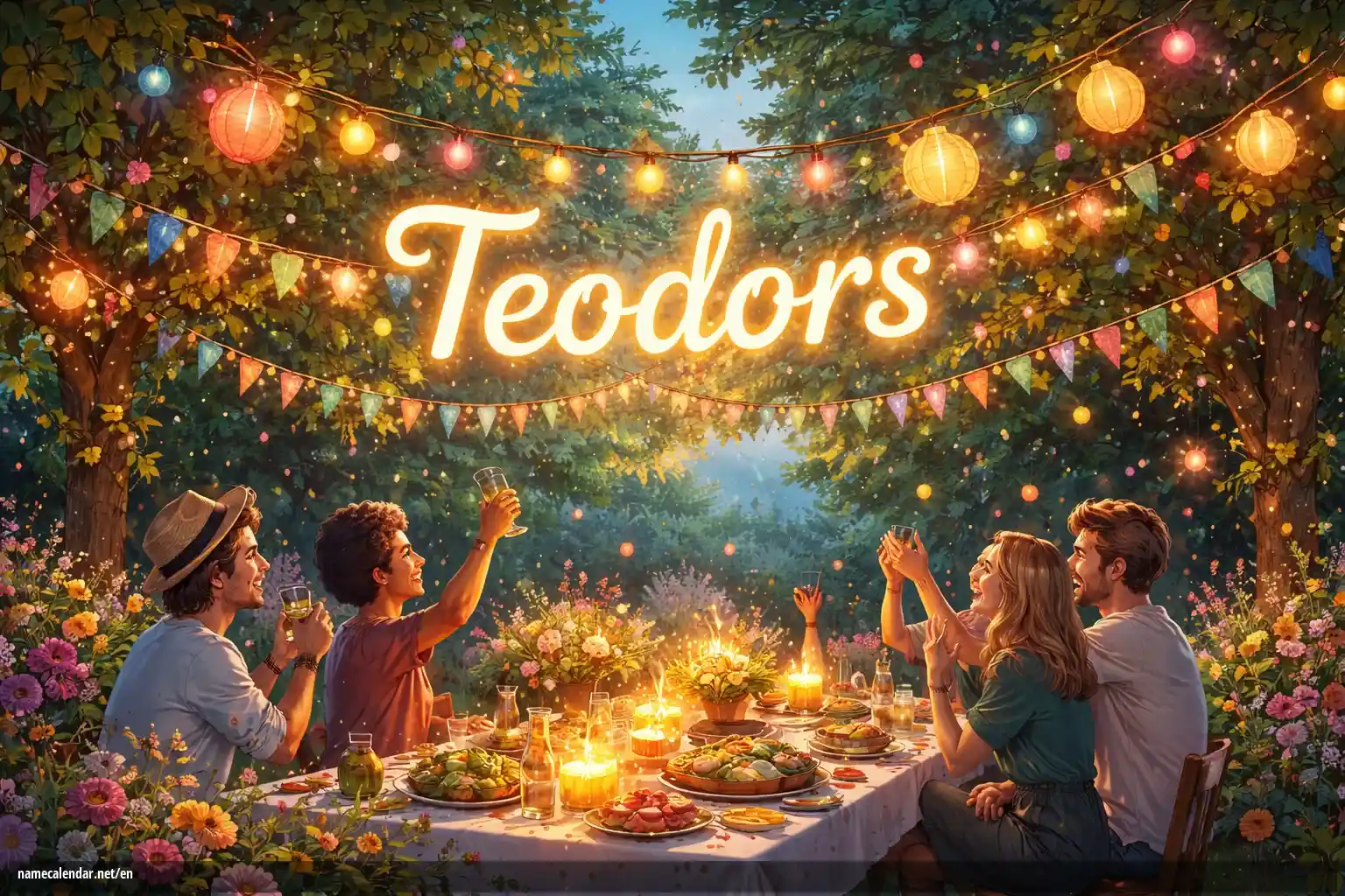 Celebration of name day and name - Teodors