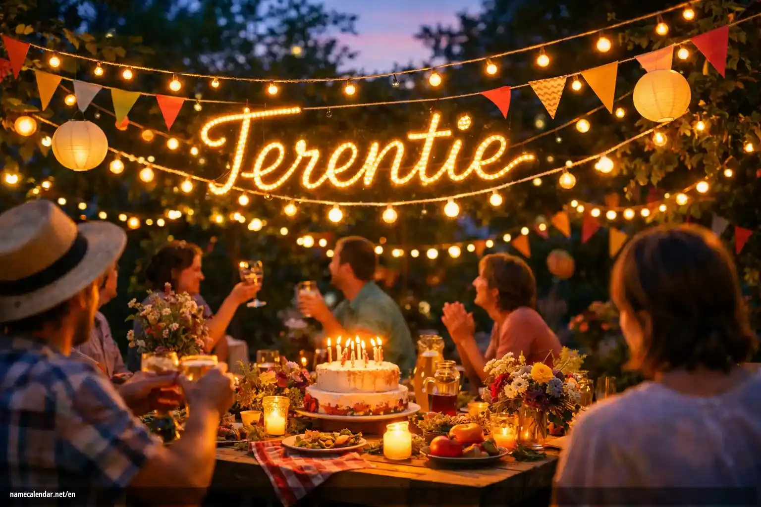 Celebration of name day and name - Terentie