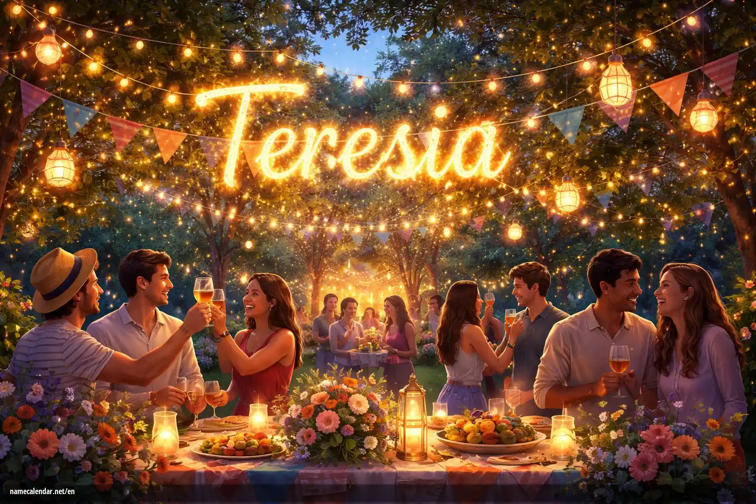 Celebration of name day and name - Teresia