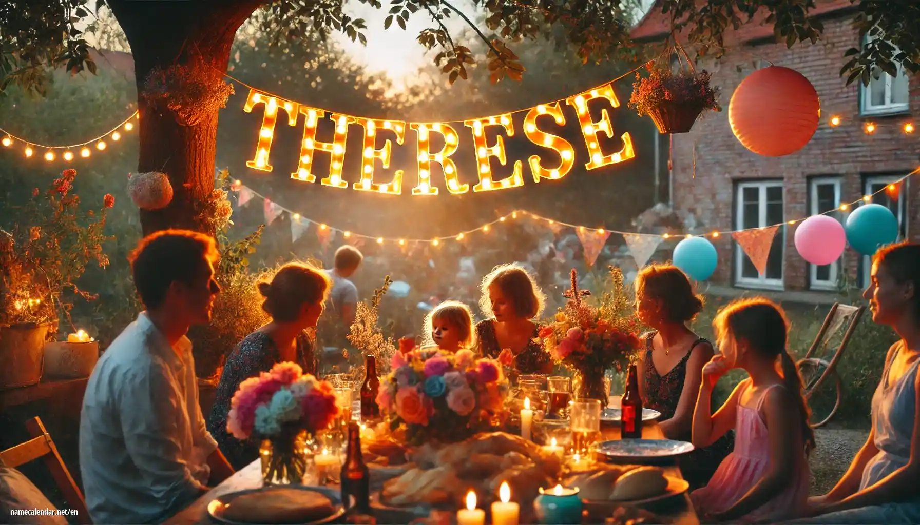 Celebration of name day and name - Thérèse