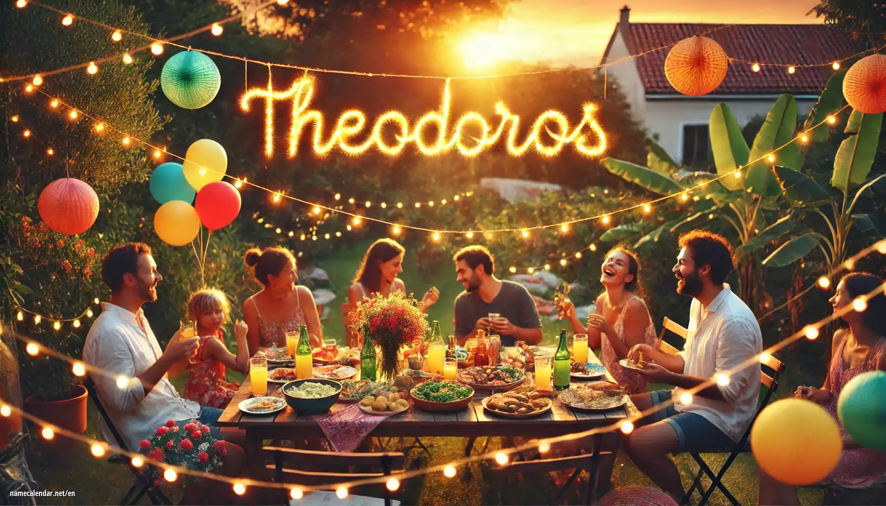 Celebration of name day and name - Theodoros