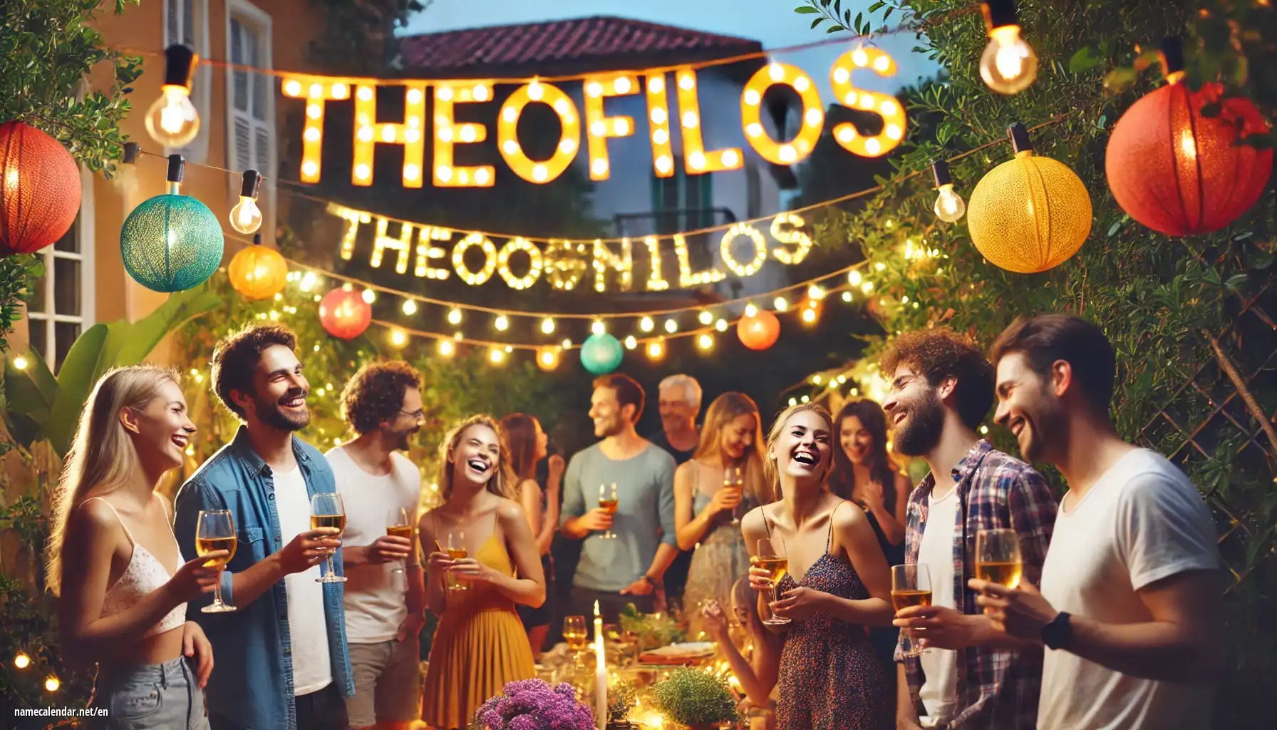 Celebration of name day and name - Theofilos