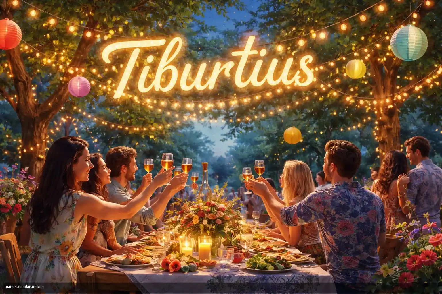 Celebration of name day and name - Tiburtius