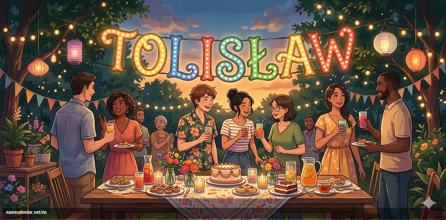 Celebration of name day and name - Tolisław