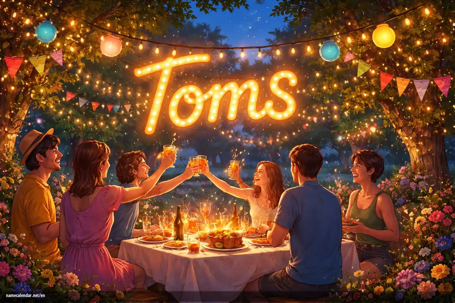 Celebration of name day and name - Toms