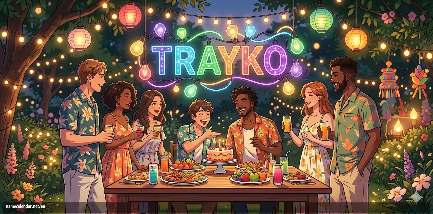 Celebration of name day and name - Trayko