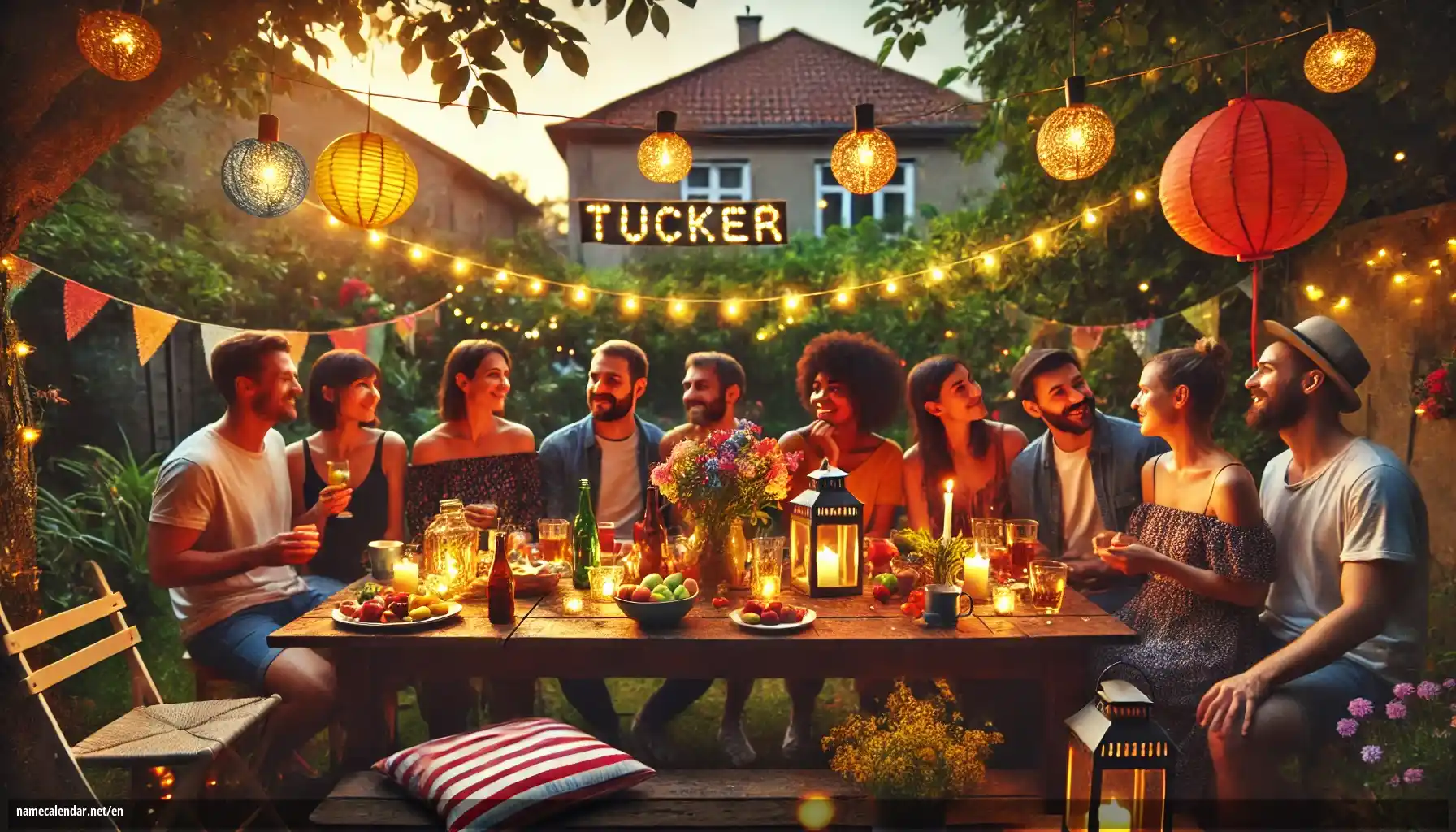 Celebration of name day and name - Tucker