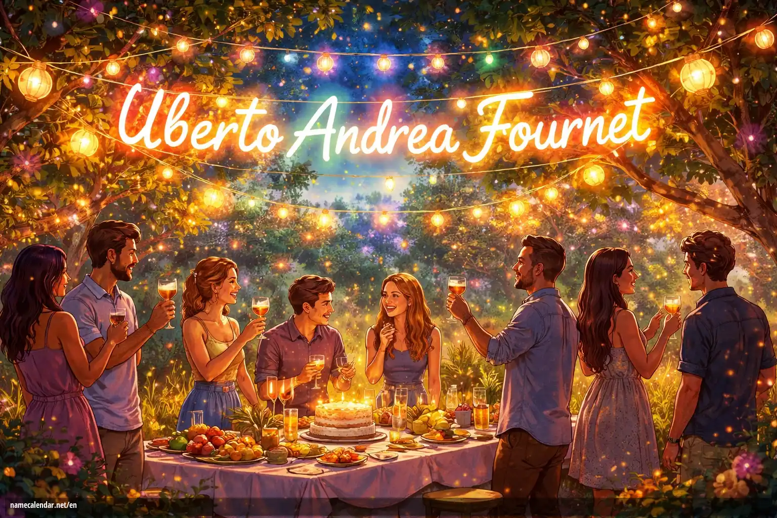 Celebration of name day and name - Uberto Andrea Fournet