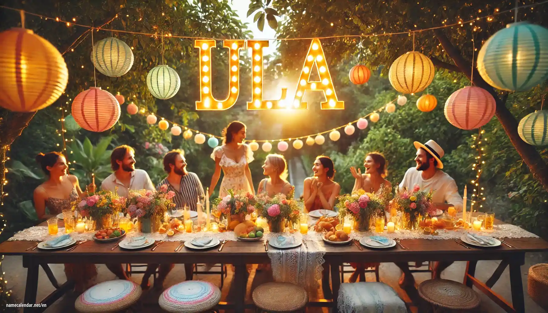 Celebration of name day and name - Ula