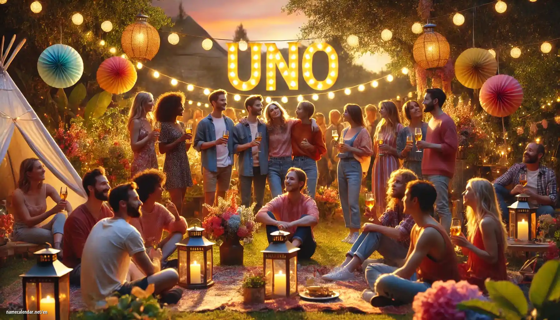 Celebration of name day and name - Uno