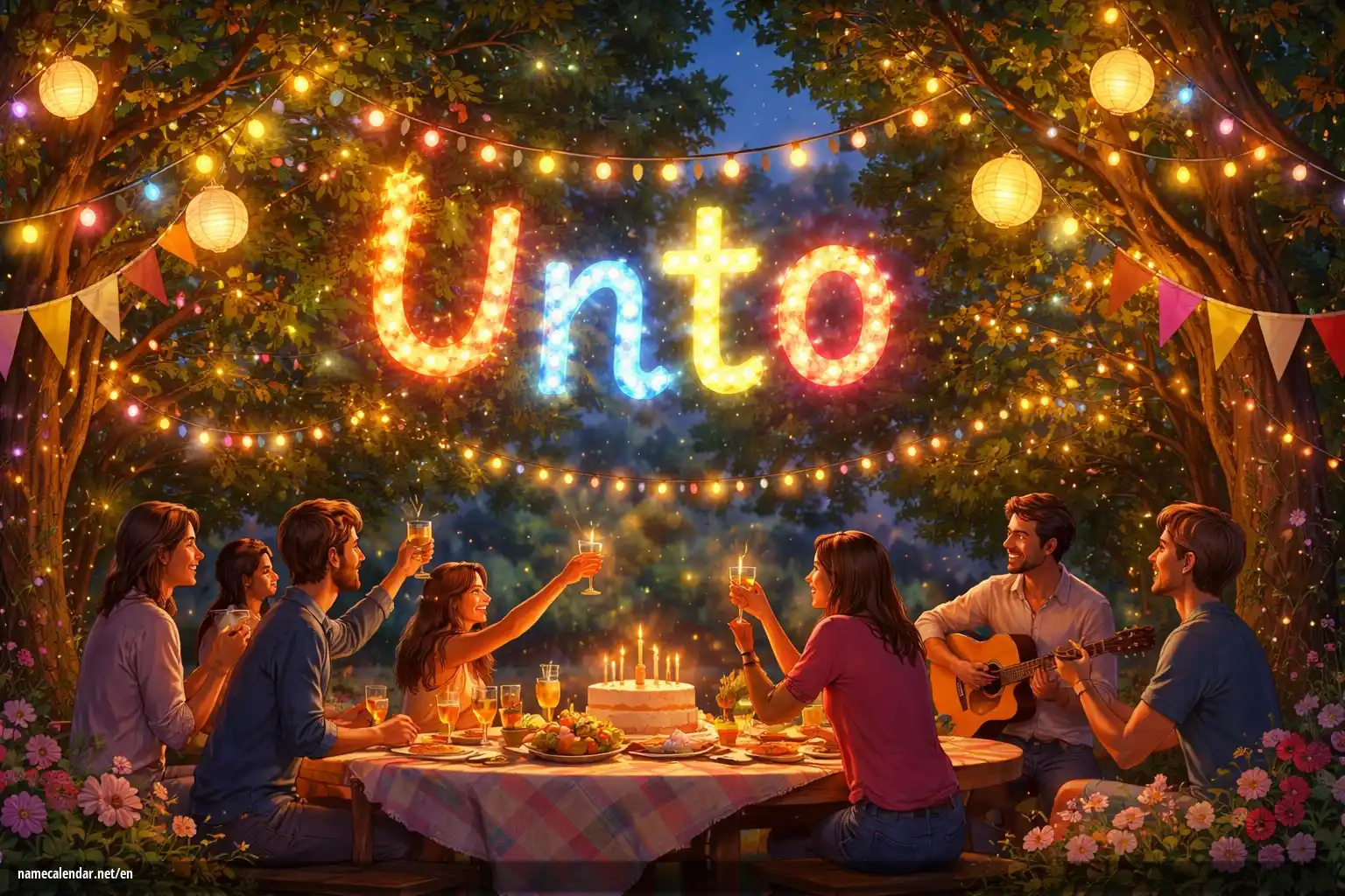 Celebration of name day and name - Unto