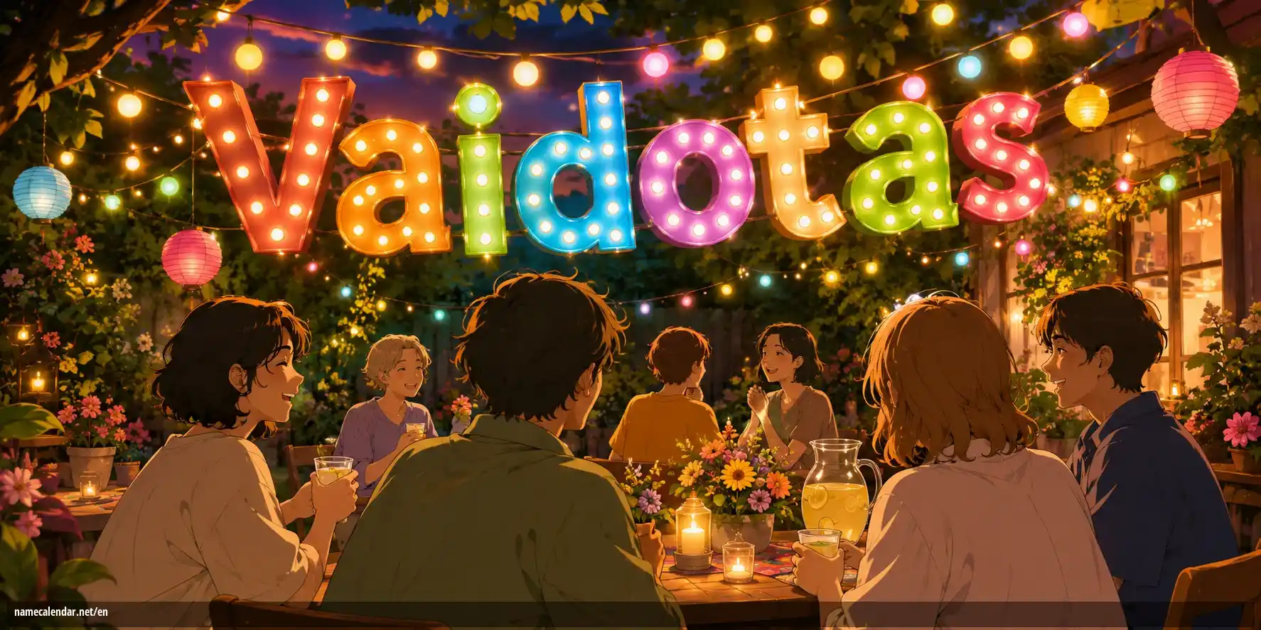 Celebration of name day and name - Vaidotas