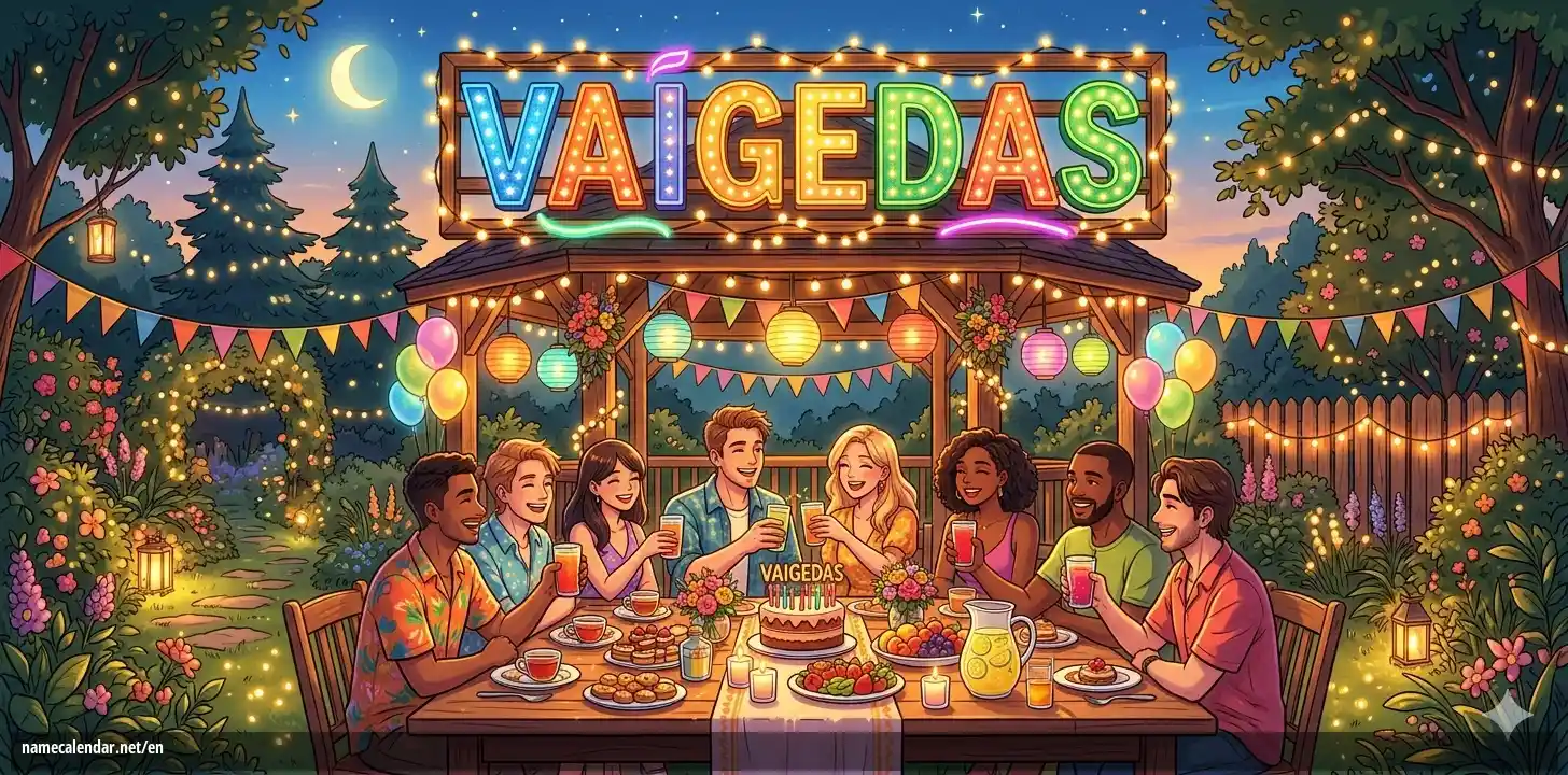 Celebration of name day and name - Vaigedas