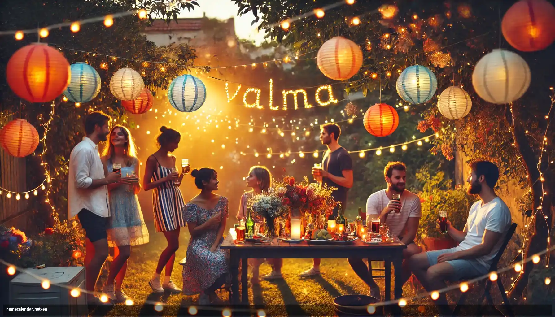 Celebration of name day and name - Valma