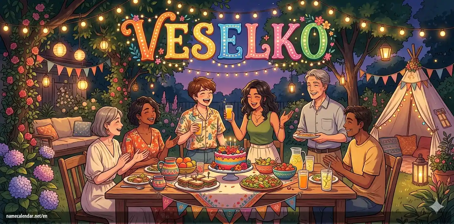 Celebration of name day and name - Veselko