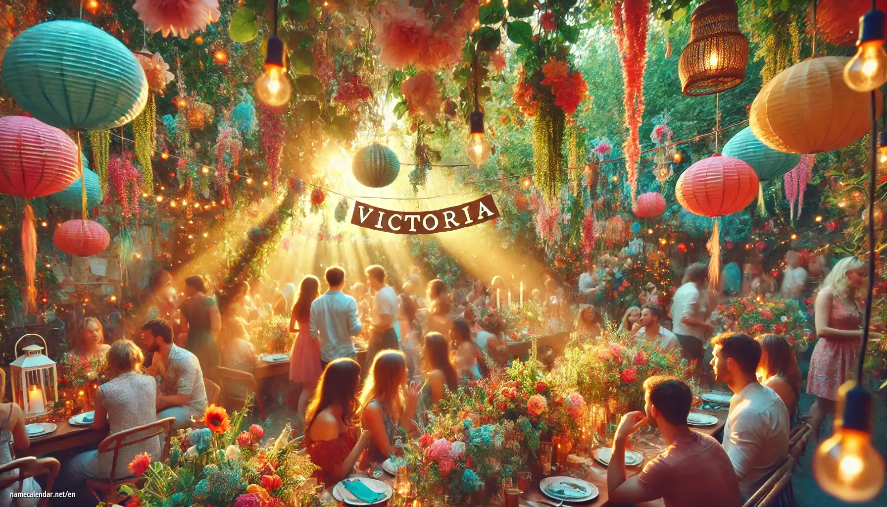 Celebration of name day and name - Victoria