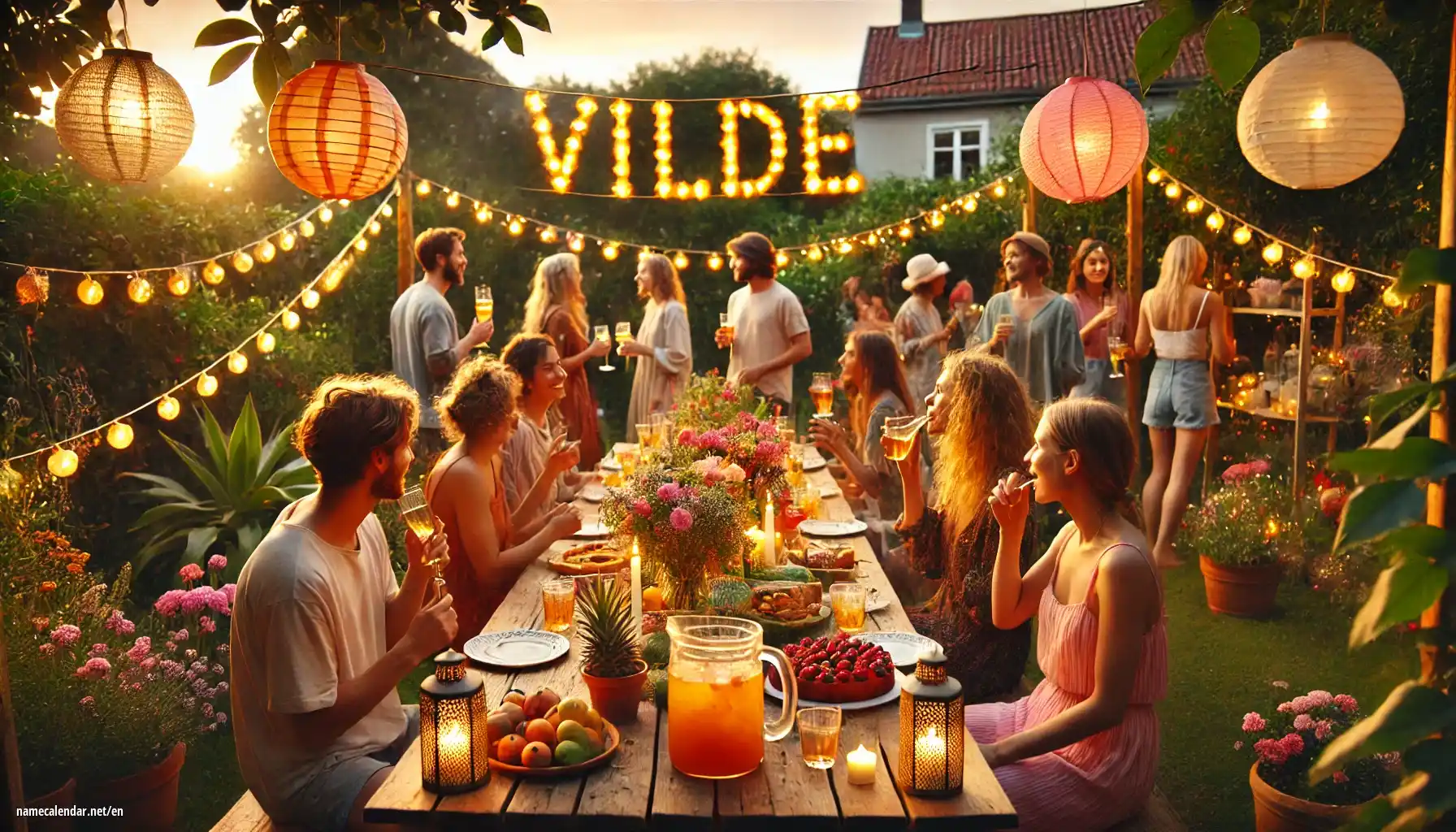 Celebration of name day and name - Vilde