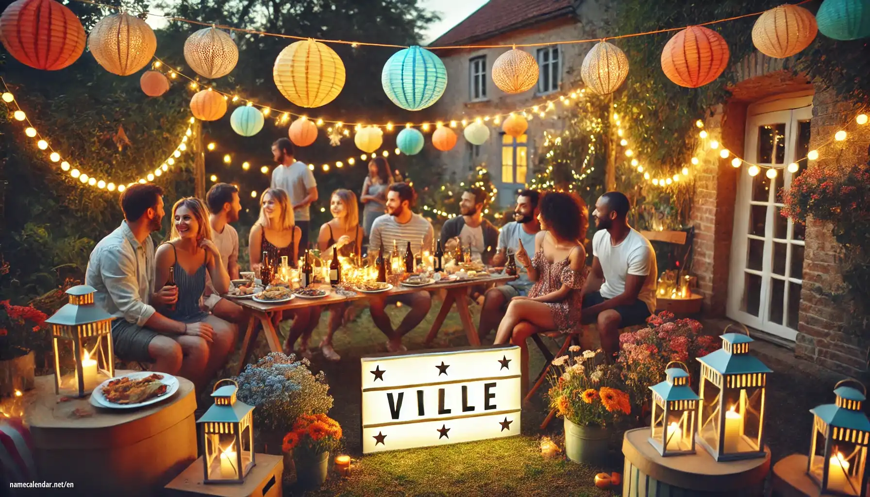 Celebration of name day and name - Ville