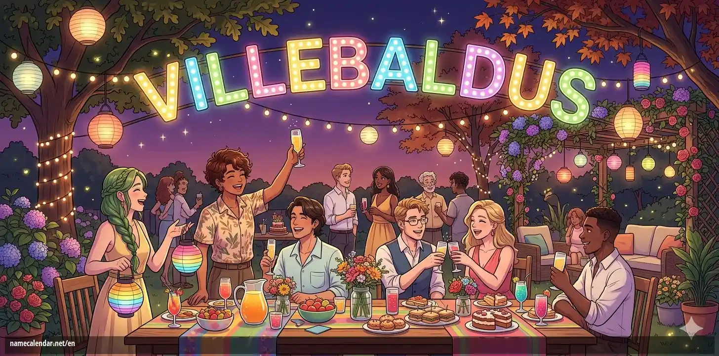 Celebration of name day and name - Villebaldus