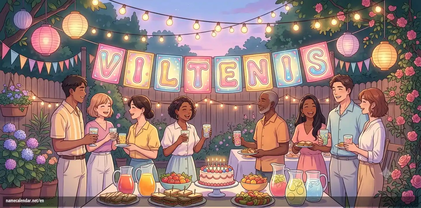 Celebration of name day and name - Viltenis