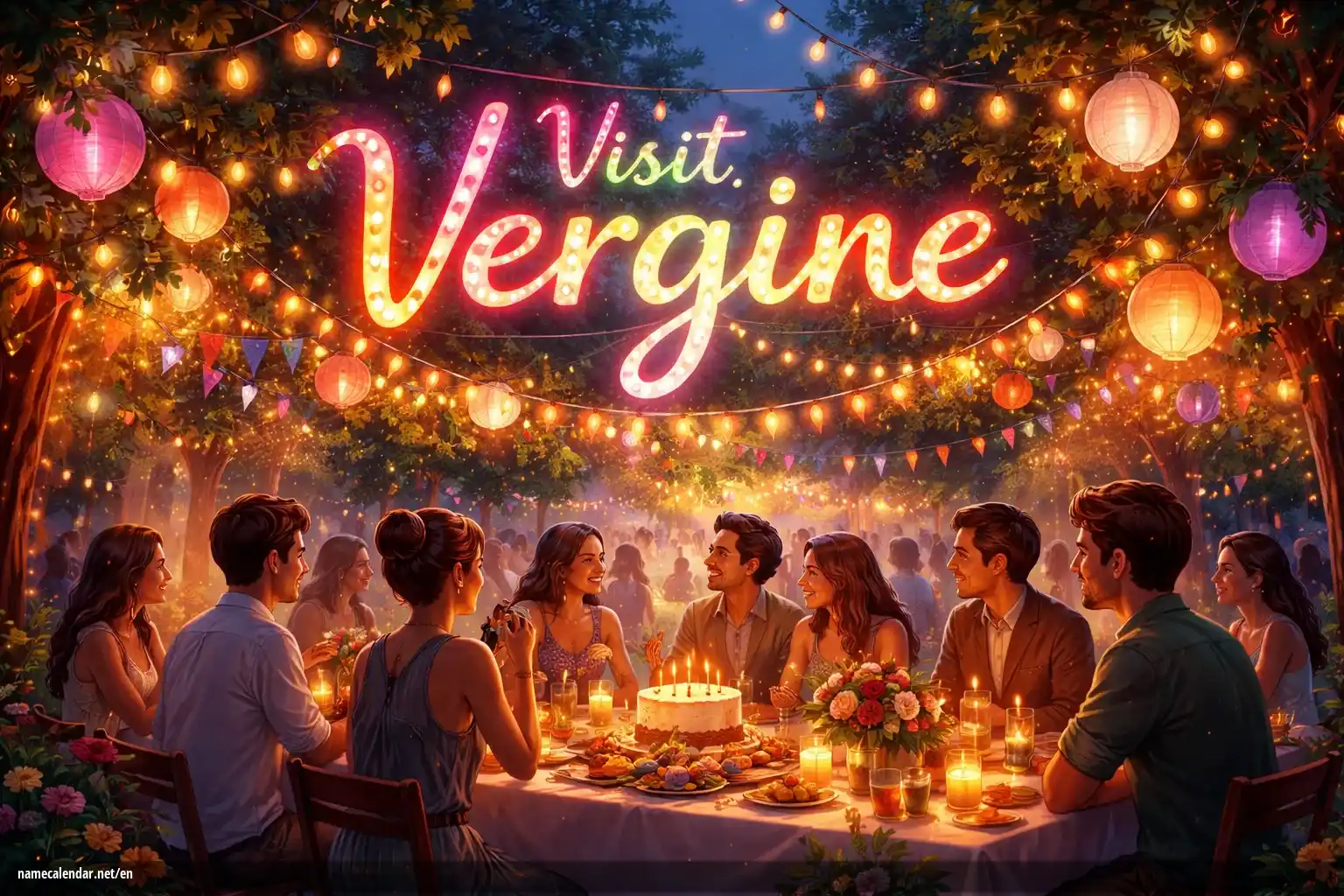 Celebration of name day and name - Visit. Vergine