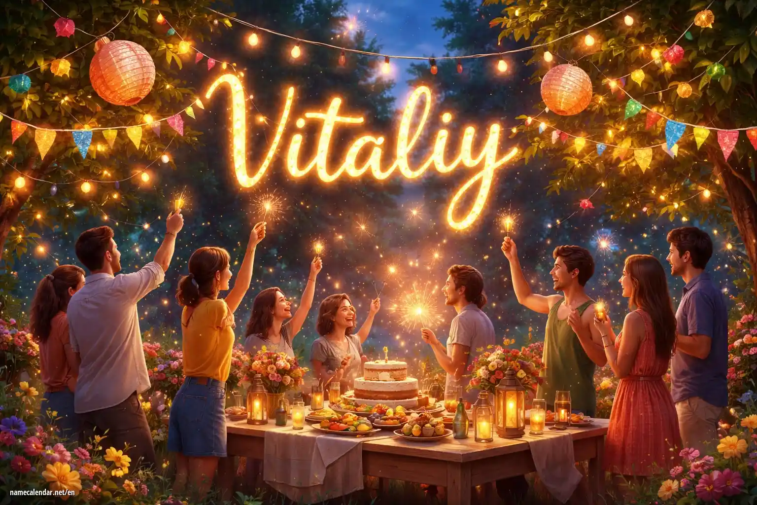 Celebration of name day and name - Vitaliy