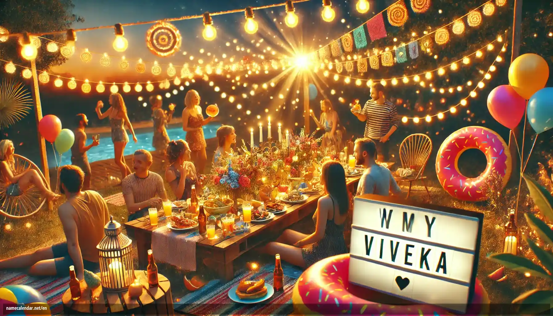 Celebration of name day and name - Viveka