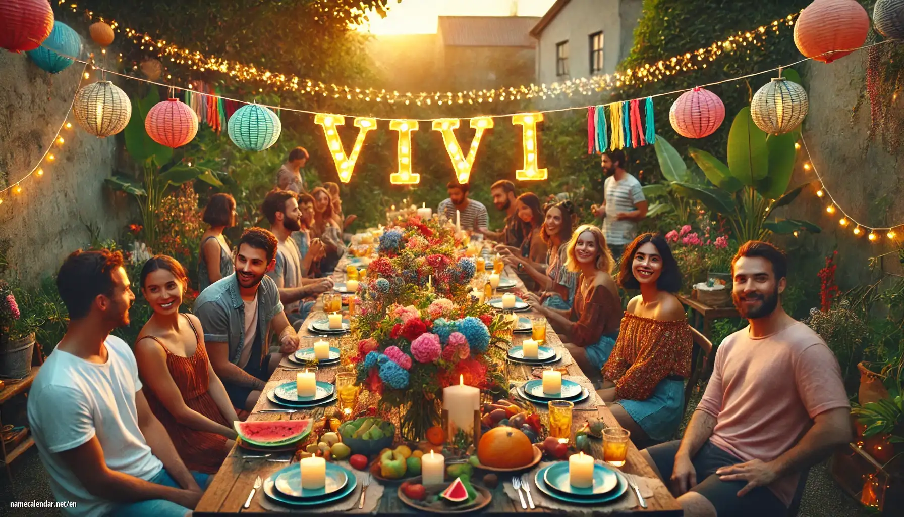 Celebration of name day and name - Vivi