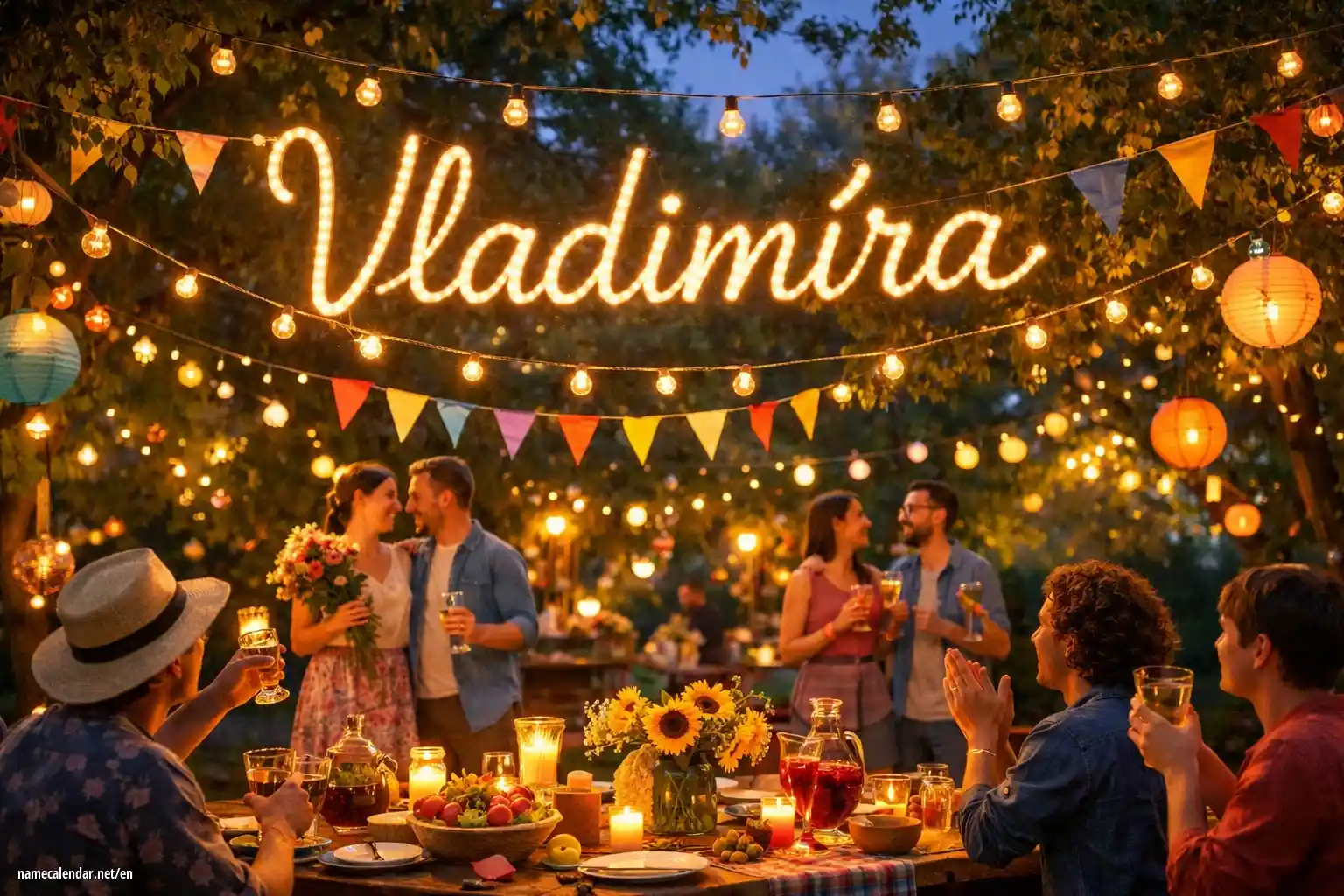 Celebration of name day and name - Vladimíra